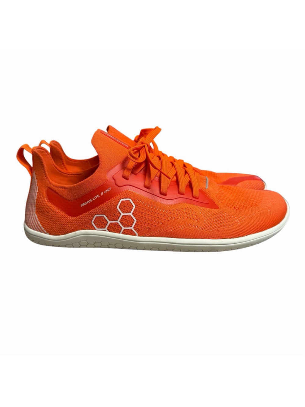 VivoBarefoot Primus Lite Knit Shoes Womens EU40 US9 Flame Orange Minimalistic